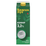 Кефир Бежин Луг 3,2%, 900г, тетра-пак 1/6
