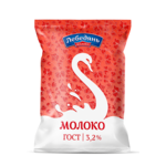 Молоко пит. паст., м.д.ж. 3,2%, 900г., ф-п 1/12 (пленка)