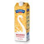 Молоко отборное пастер. м.д.ж. от 3,4 - 4,5%, 900г., пюр-п.1/10
