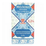 Молоко ТЯЖИН 3,2% ГОСТ 1л/12